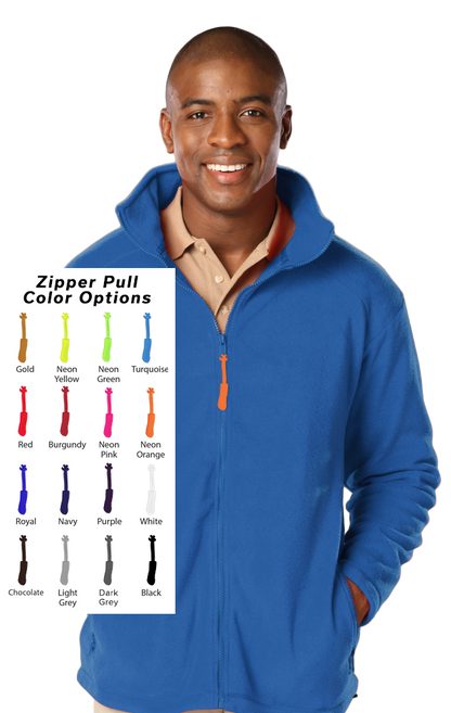 Blue Generation Custom Zipper Pull Polar Fleece Jacket-BG9951B