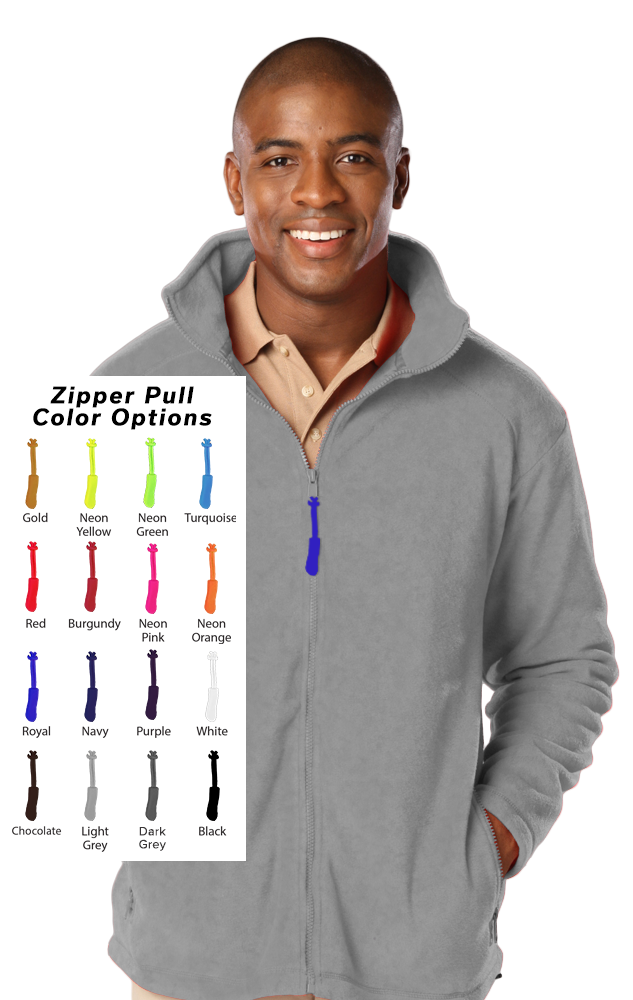 Blue Generation Custom Zipper Pull Polar Fleece Jacket-BG9951B