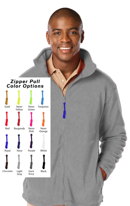 Blue Generation Custom Zipper Pull Polar Fleece Jacket-BG9951B