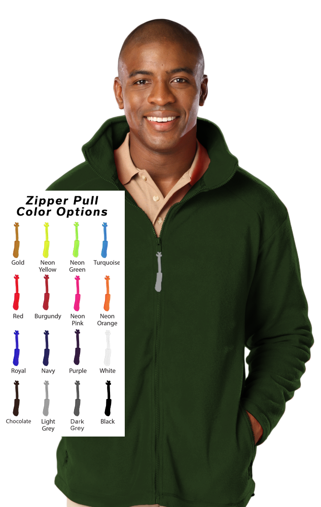 Blue Generation Custom Zipper Pull Polar Fleece Jacket-BG9951B