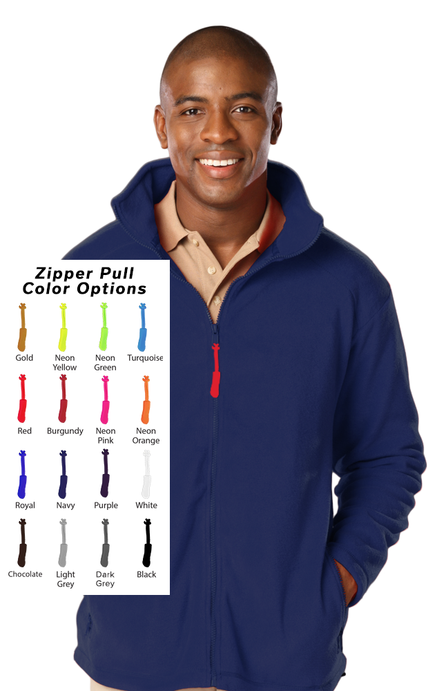 Blue Generation Custom Zipper Pull Polar Fleece Jacket-BG9951B