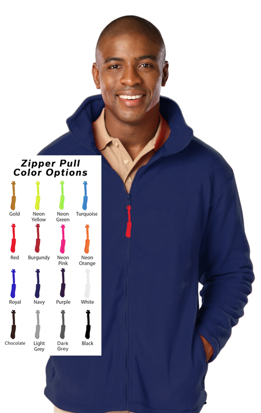 Blue Generation Custom Zipper Pull Polar Fleece Jacket-BG9951B