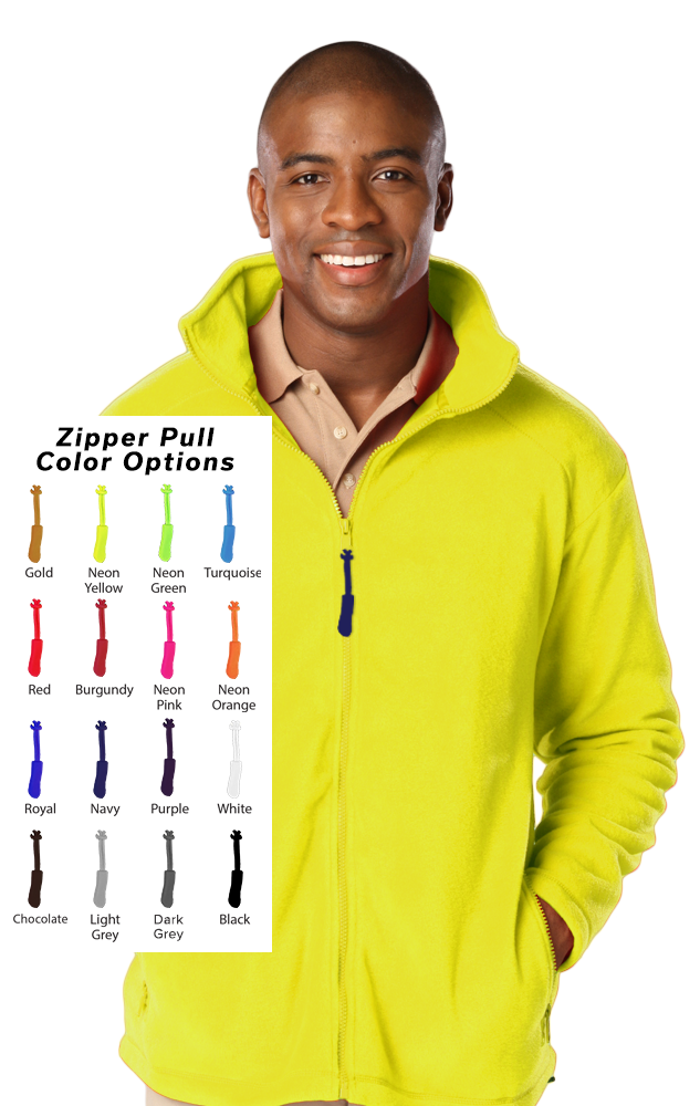 Blue Generation Custom Zipper Pull Polar Fleece Jacket-BG9951B