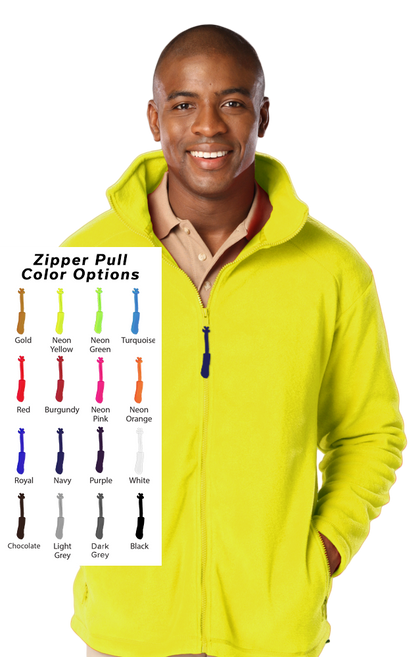 Blue Generation Custom Zipper Pull Polar Fleece Jacket-BG9951B