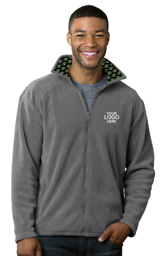 Blue Generation Your Logo Here Mens Micro Fleece Full Zip Jacket-BG9951H