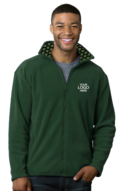 Blue Generation Your Logo Here Mens Micro Fleece Full Zip Jacket-BG9951H