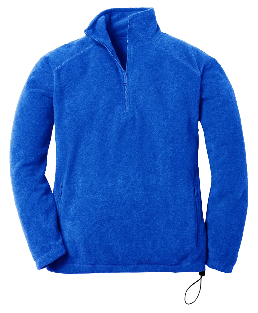 Blue Generation Adult Micro Fleece Zip Pullover-BG9952