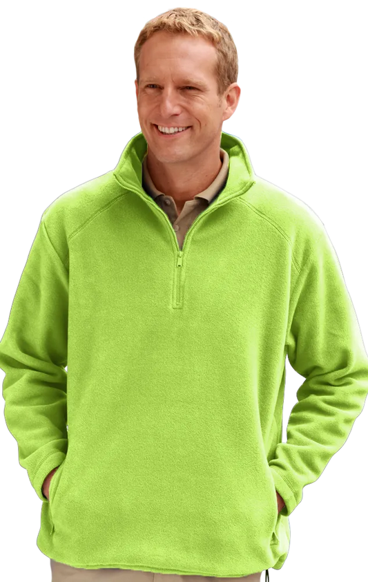 Blue Generation Adult Micro Fleece Zip Pullover-BG9952