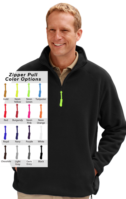 Blue Generation Custom Zipper Pull Polar Flleece Pullover-BG9952B