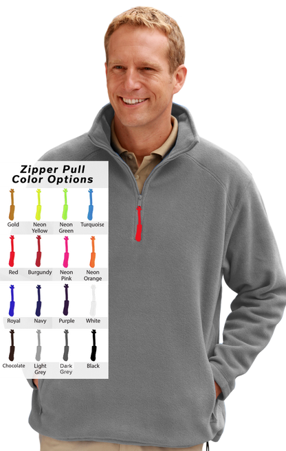 Blue Generation Custom Zipper Pull Polar Flleece Pullover-BG9952B