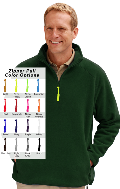 Blue Generation Custom Zipper Pull Polar Flleece Pullover-BG9952B