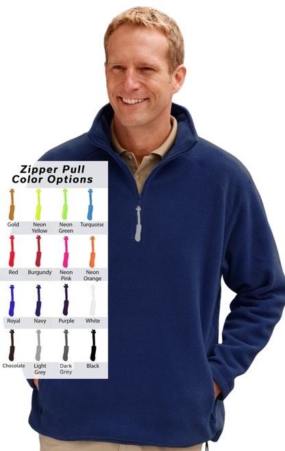 Blue Generation Custom Zipper Pull Polar Flleece Pullover-BG9952B