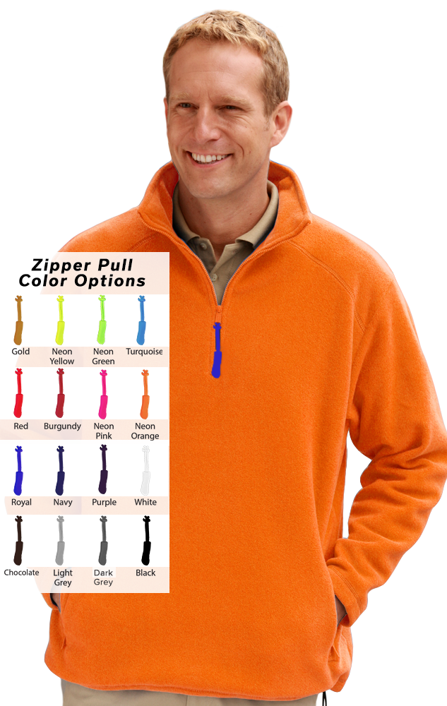 Blue Generation Custom Zipper Pull Polar Flleece Pullover-BG9952B