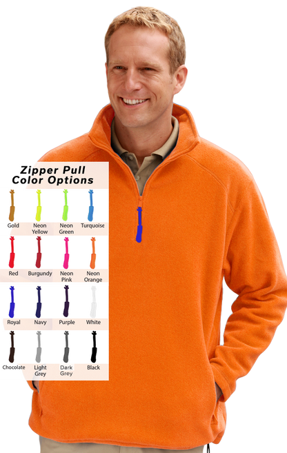 Blue Generation Custom Zipper Pull Polar Flleece Pullover-BG9952B
