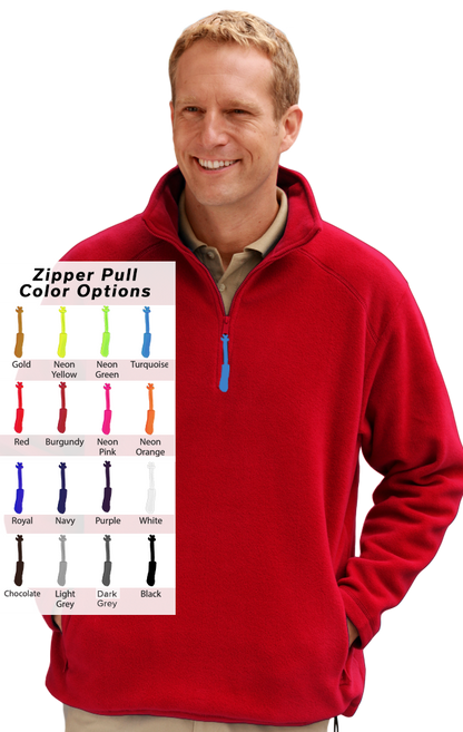 Blue Generation Custom Zipper Pull Polar Flleece Pullover-BG9952B