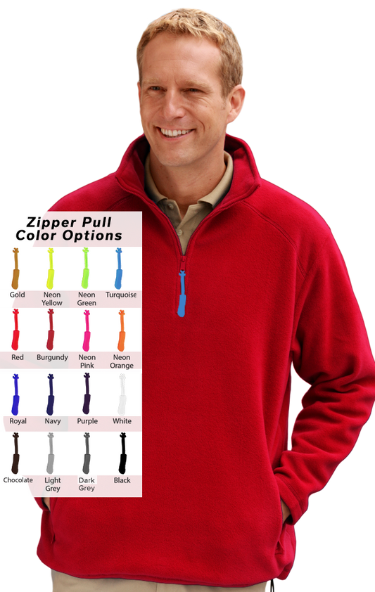 Blue Generation Custom Zipper Pull Polar Flleece Pullover-BG9952B