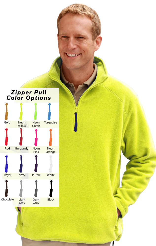 Blue Generation Custom Zipper Pull Polar Flleece Pullover-BG9952B