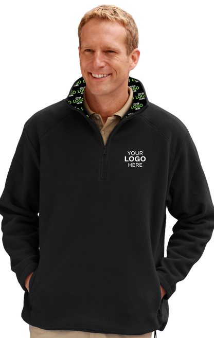 Blue Generation Your Logo Here Mens Micro Fleece Zip Pullover-BG9952H