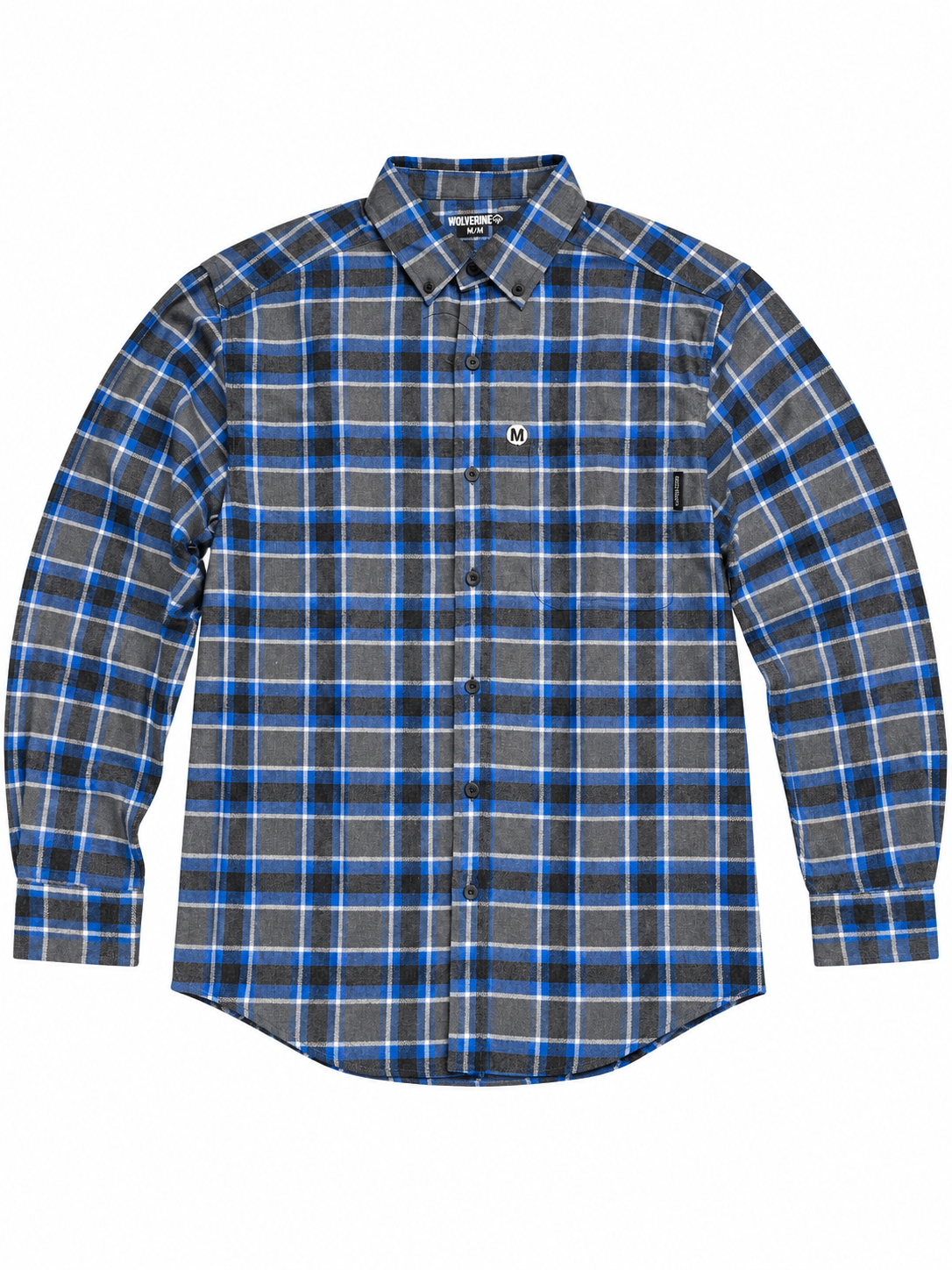 Wolverine - Men's Long Sleeve Plaid Button-Down Flannel Shirt – Long Sleeve