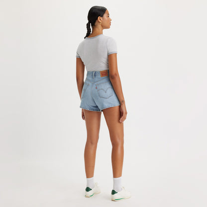 Levi's Women High Waisted Mom Shorts - Light Touch