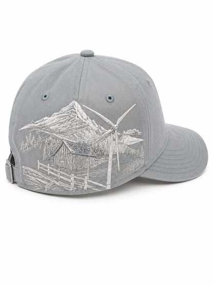 DRI-DUCK Gray Outdoor Embroidered Baseball Cap - 3347
