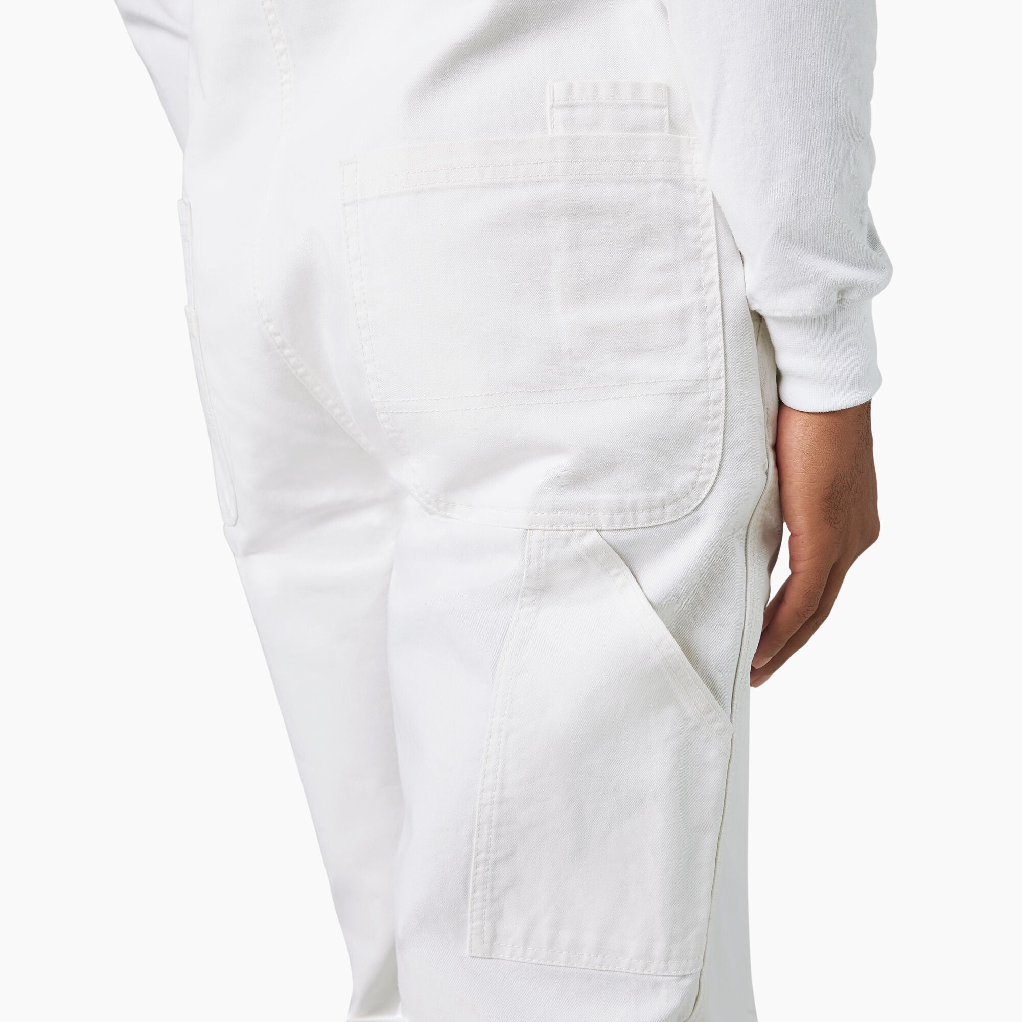 Dickies Painter's Bib Overalls - White 8953 – Basics Clothing Store