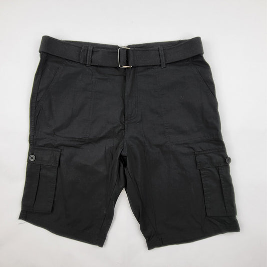 LR Scoop Cargo Shorts, Black, 42W, Clearance - Basics Clothing Store