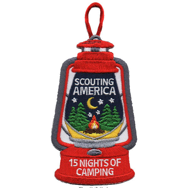 15 Nights of Camping Scouting America Patch
