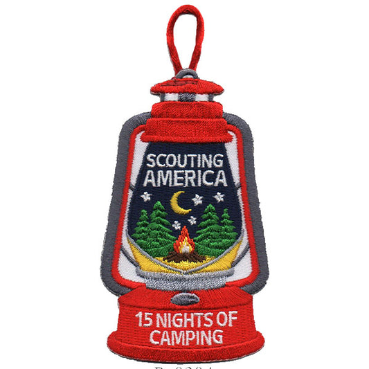 15 Nights of Camping Scouting America Patch