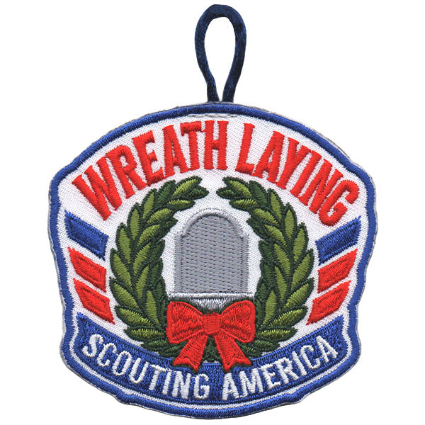 Wreath Laying Scouting America Patch 0327