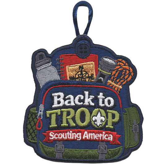 Back to Troop Scouting America Patch - 0329