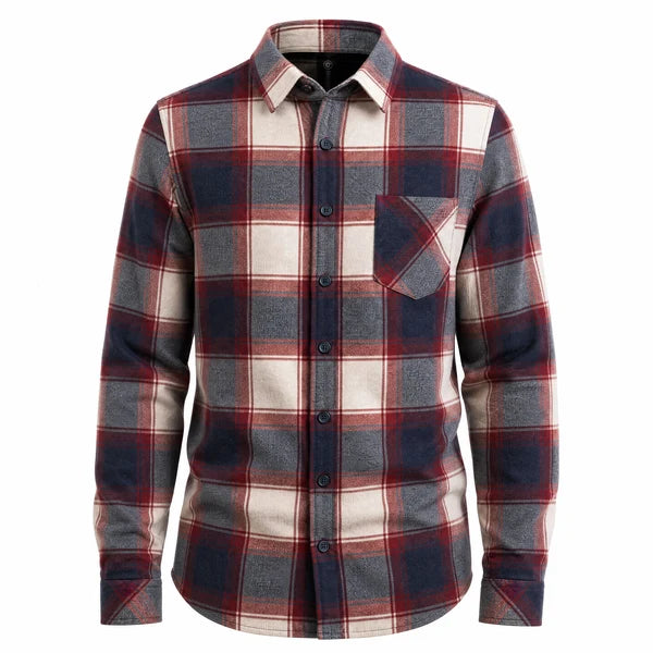 Burnside B8610 Men's Quilted Flannel Shirt Jacket - B8212