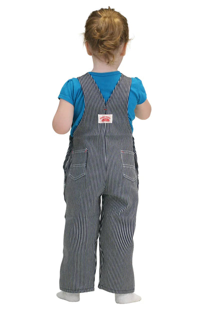 Round House #61 Kid's Playwear Hickory Stripe Bib Overalls