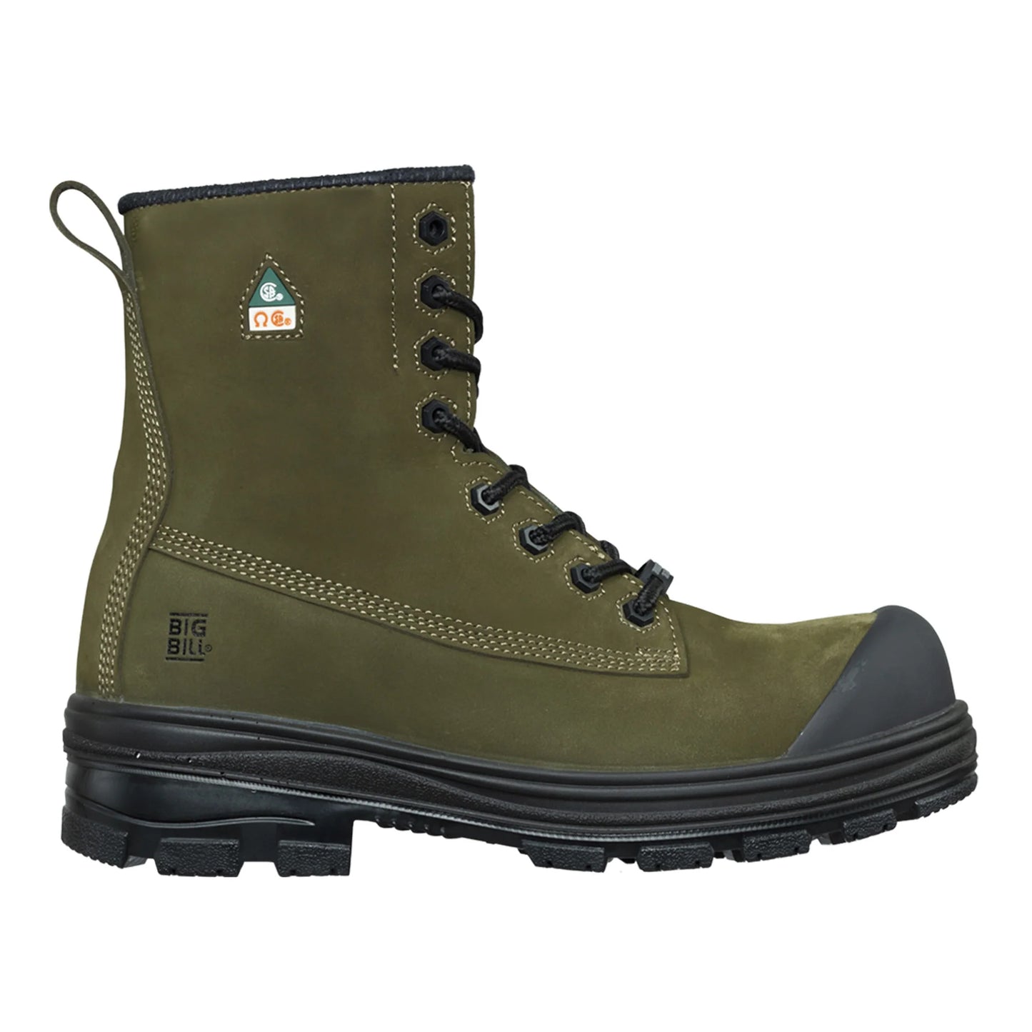 Big Bill Men’s Original Metal Free Work Boots 8" -BB5040 -Military olive green