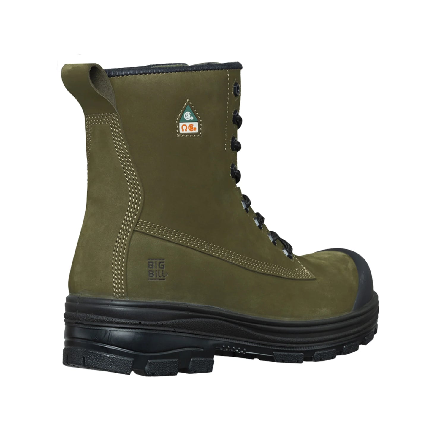 Big Bill Men’s Original Metal Free Work Boots 8" -BB5040 -Military olive green