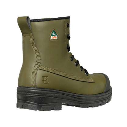 Big Bill Men’s Vegan Metal Free Work Boots 8" -BB5240 -Military olive green