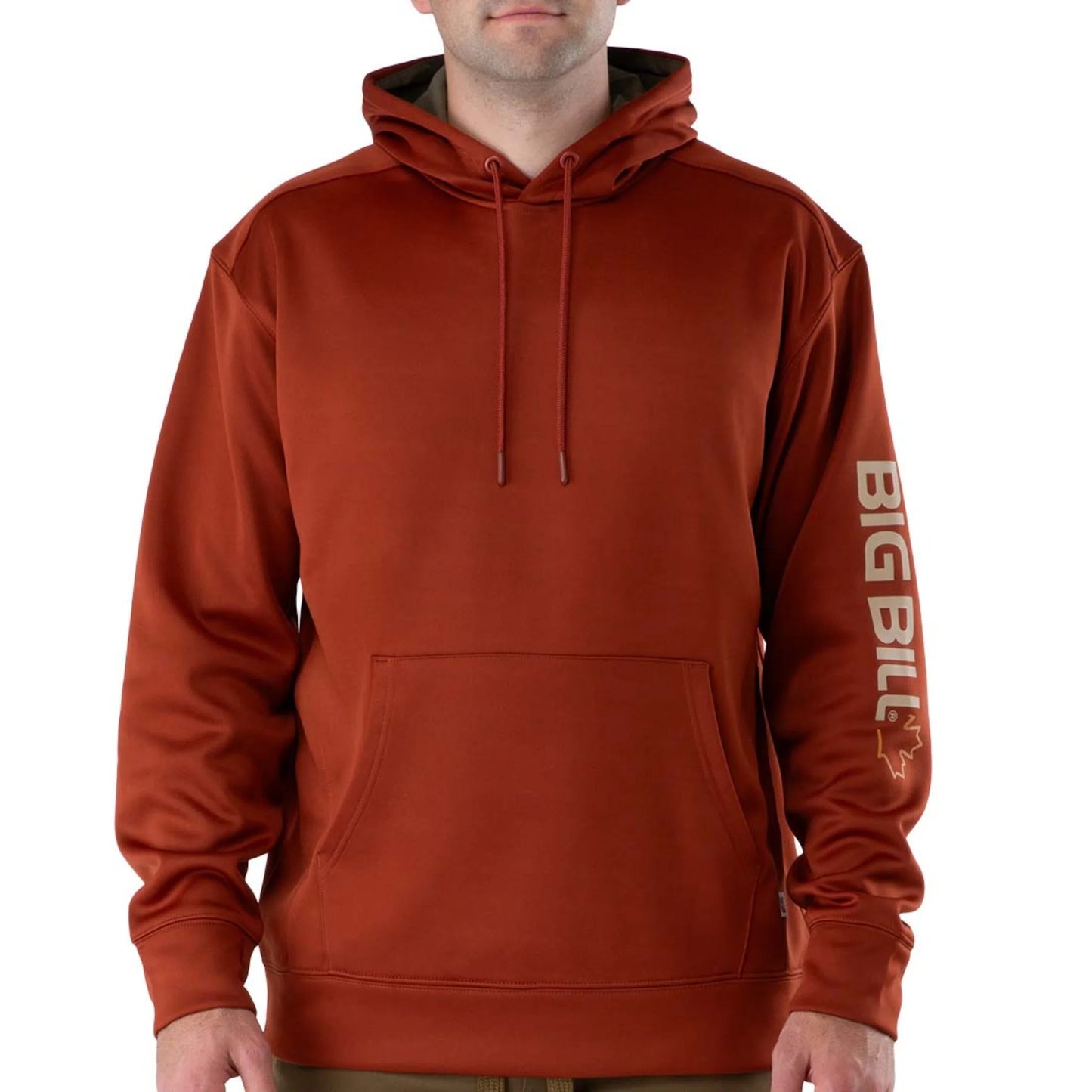 Big Bill Technical Fleece Pullover Hoodie with Graphic Logo -BBFL80