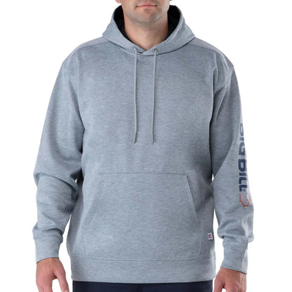 Big Bill Technical Fleece Pullover Hoodie with Graphic Logo -BBFL80