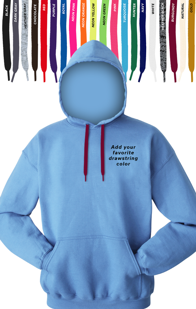 Blue Generation Custom Drawstring Pullover Hoodie-BG9301PD