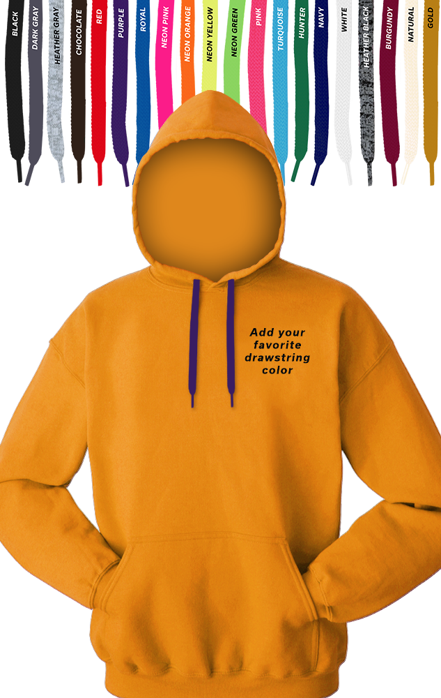Blue Generation Custom Drawstring Pullover Hoodie-BG9301PD