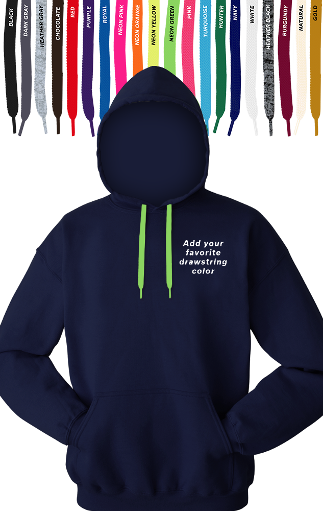 Blue Generation Custom Drawstring Pullover Hoodie-BG9301PD