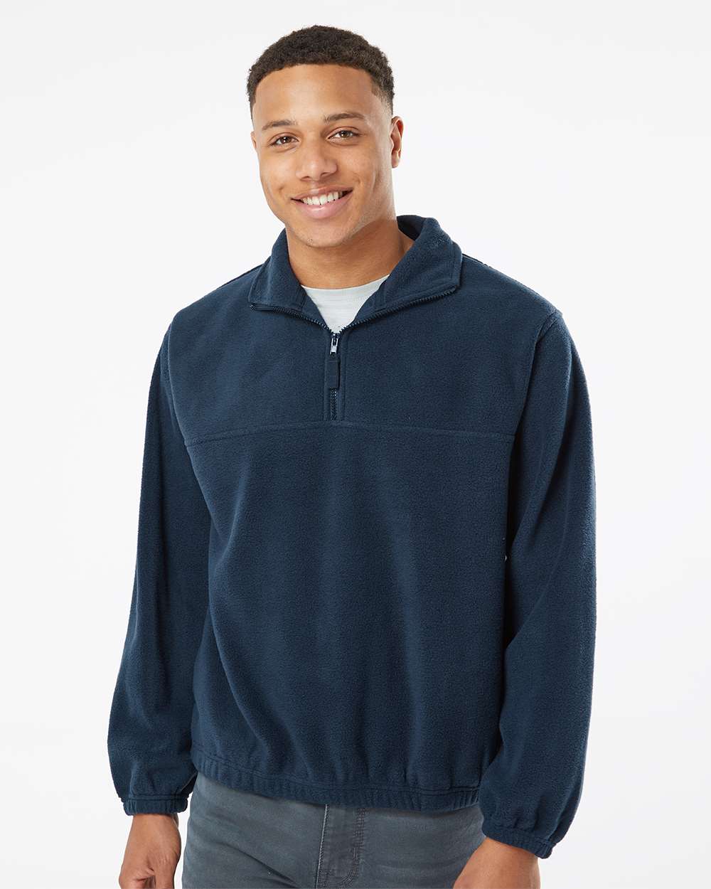 Burnside Polar Fleece Quarter-Zip Pullover