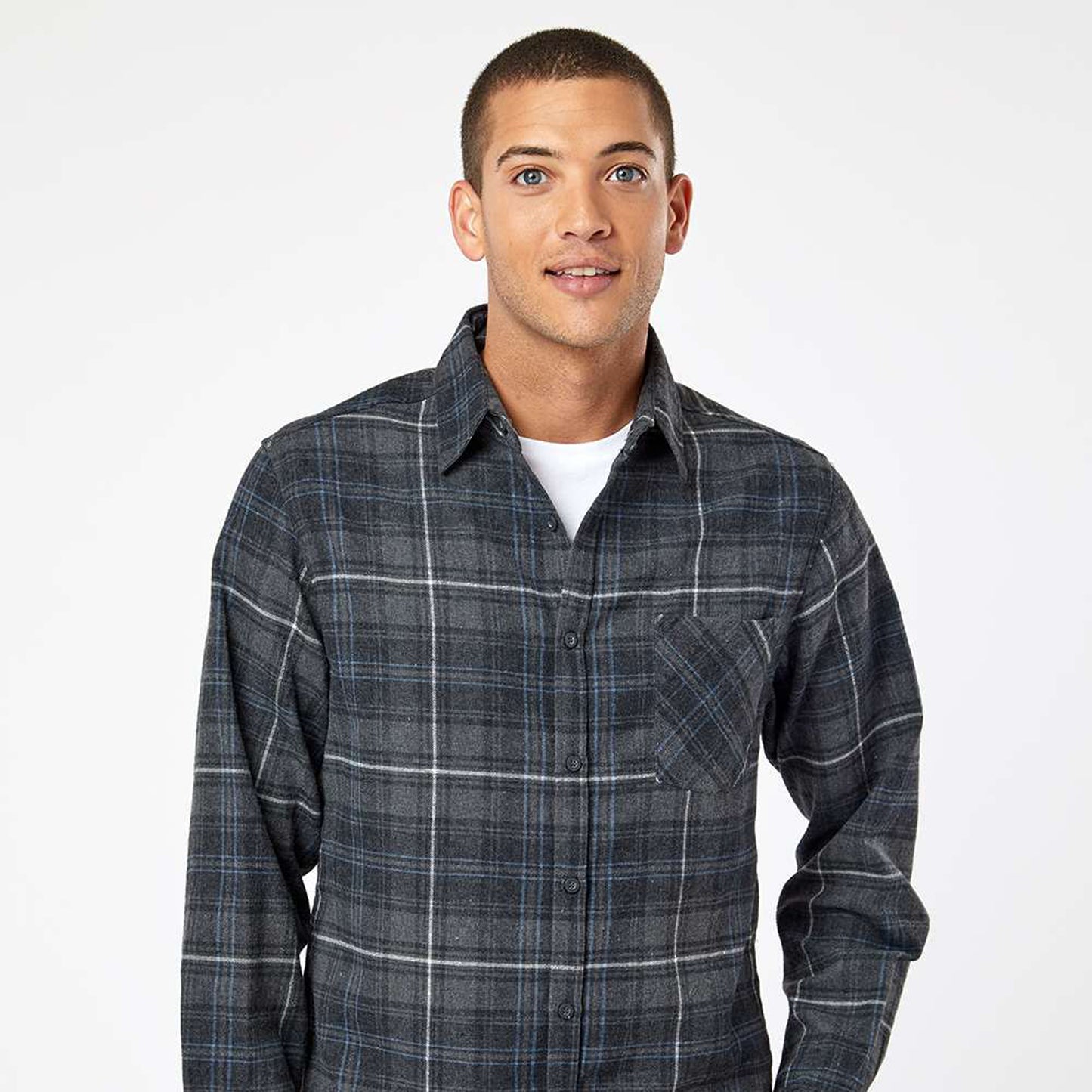 Burnside B8212 Open Pocket Flannel Shirt
