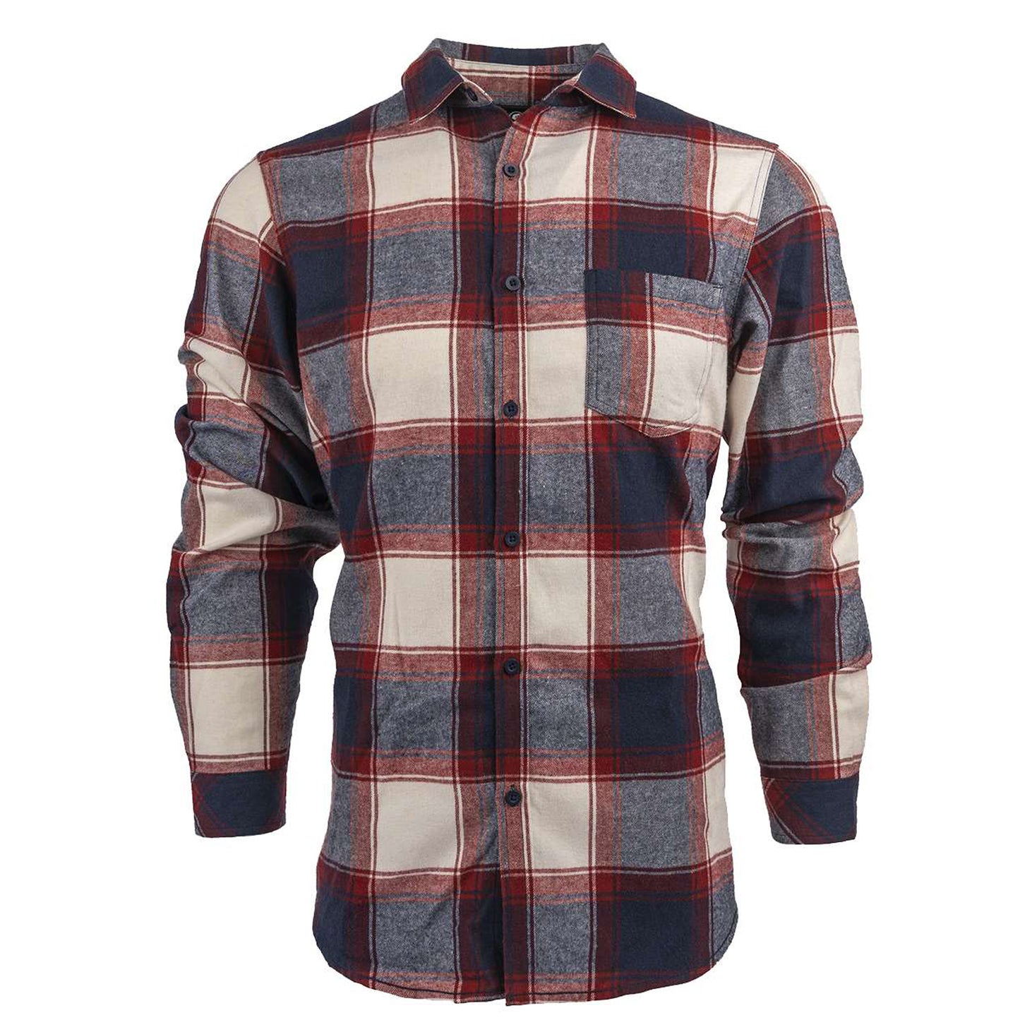 Burnside B8212 Open Pocket Flannel Shirt