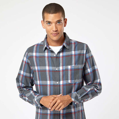 Burnside B8212 Open Pocket Flannel Shirt
