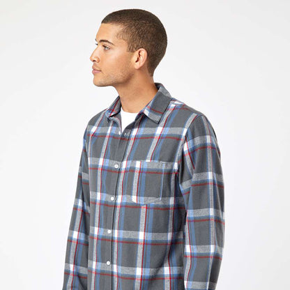 Burnside B8212 Open Pocket Flannel Shirt