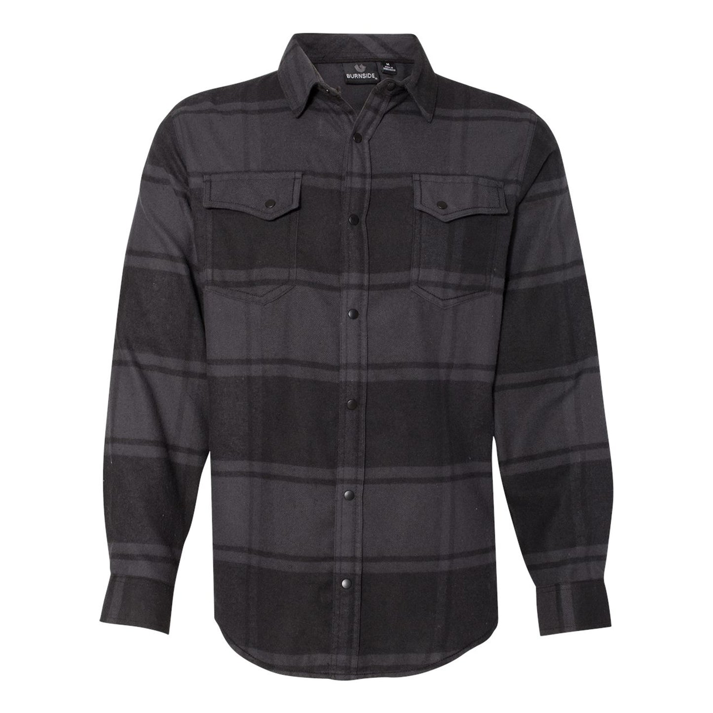 Burnside B8219 Snap Front Plaid Flannel Shirt