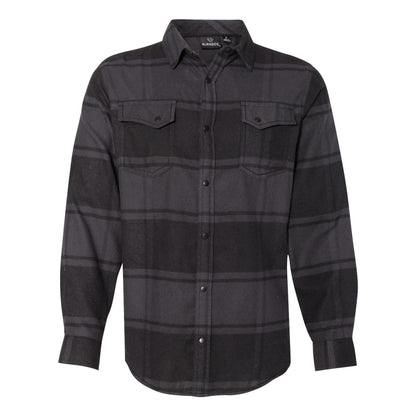 Burnside B8219 Snap Front Plaid Flannel Shirt