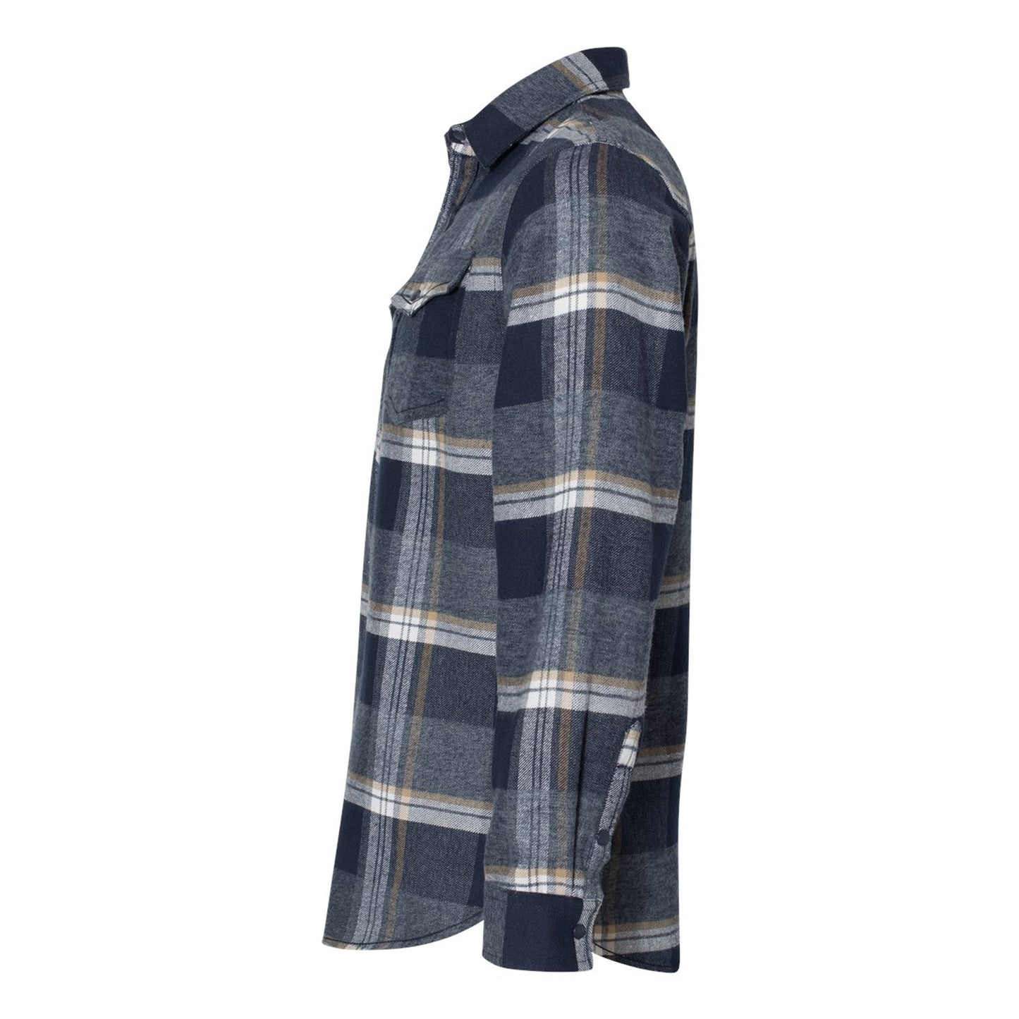 Burnside B8219 Snap Front Plaid Flannel Shirt