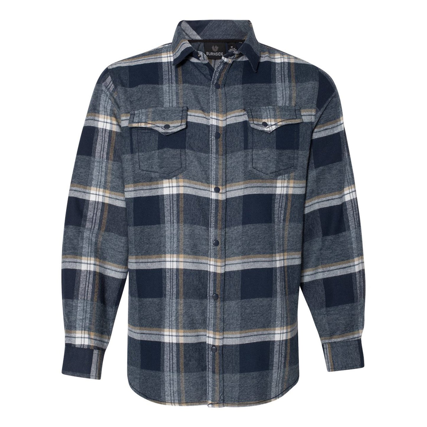 Burnside B8219 Snap Front Plaid Flannel Shirt